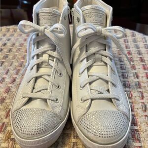 Skechers Street Los Angeles Women’s White Hi-Top Size 8.5 EUC